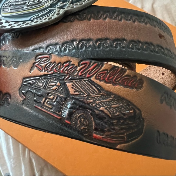 VTG Davey Allison Race Car Buckle and Belt - Picture 5 of 7